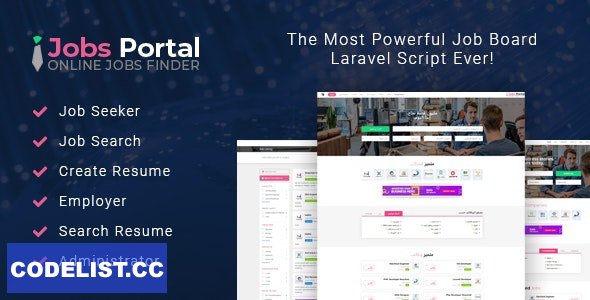 Jobs Portal v3.3 – Job Board Laravel Script