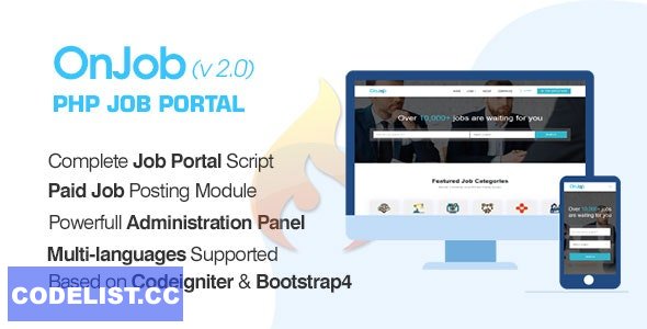OnJob v2.2 – PHP Job Portal Application