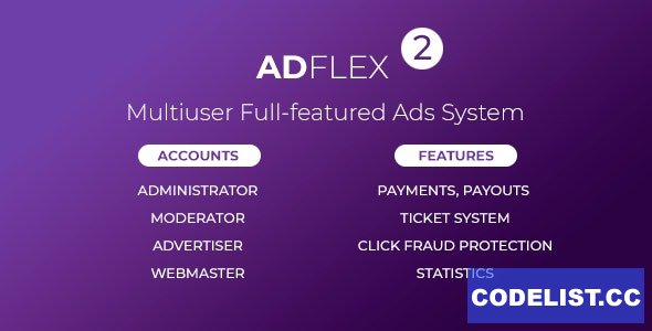 AdFlex v2.0.7 – Multi User Full-featured Ads System – nulled