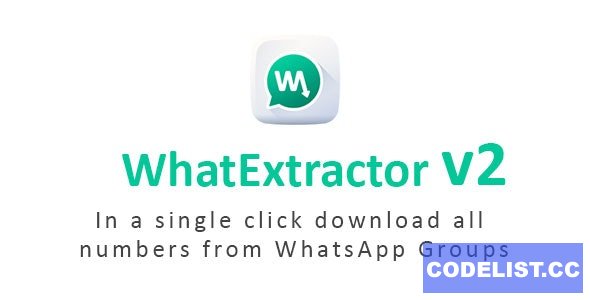 WhatExtractor v2.0.0 – WhatsApp Contacts Extractor
