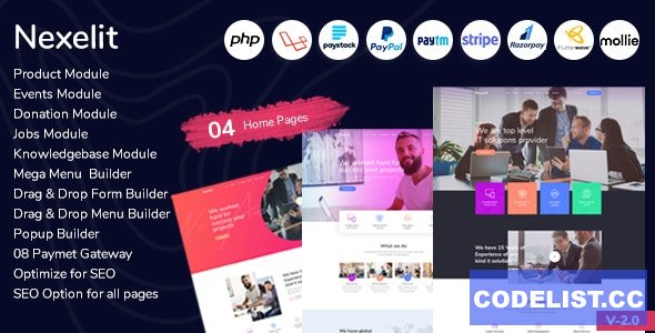 Nexelit v2.0 – Multipurpose Website & Business Management System CMS