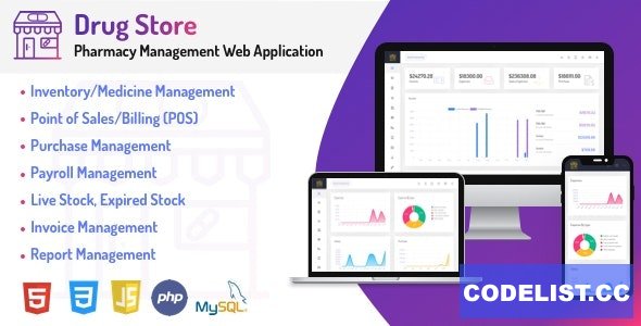 Drug Store v1.0 – Pharmacy & Billing Management Web Application