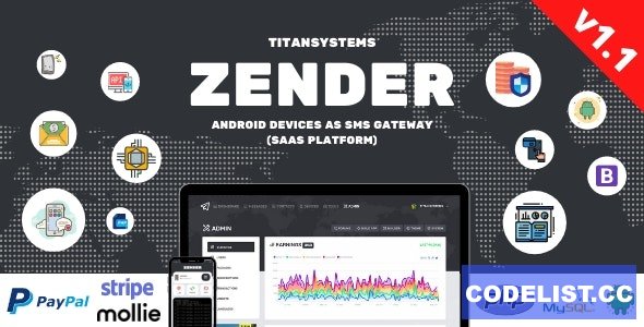 Zender v1.1.3 – Android Mobile Devices as SMS Gateway (SaaS Platform)