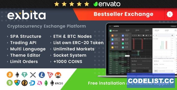 Exbita v2.2.2 – Cryptocurrency Exchange Script