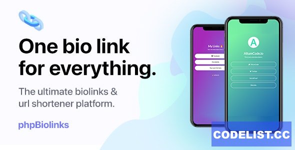 BioLinks v8.0 – Instagram & TikTok Bio Links & URL Shortener (SAAS Ready) – nulled