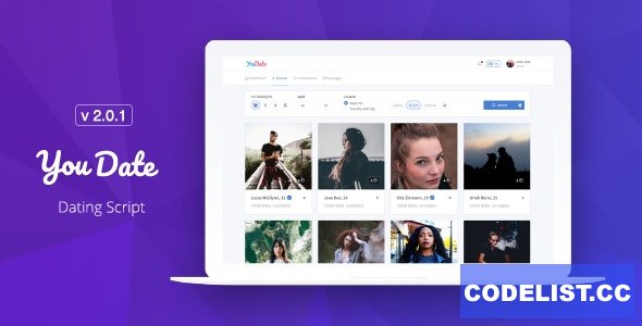 YouDate v2.0.1 – Dating Script