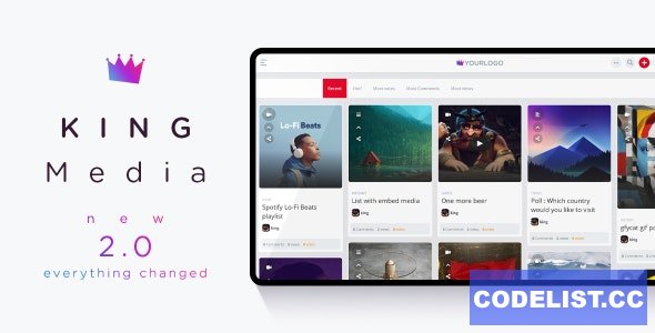 KING Media v2.0 – Viral News Video Magazine Script – nulled