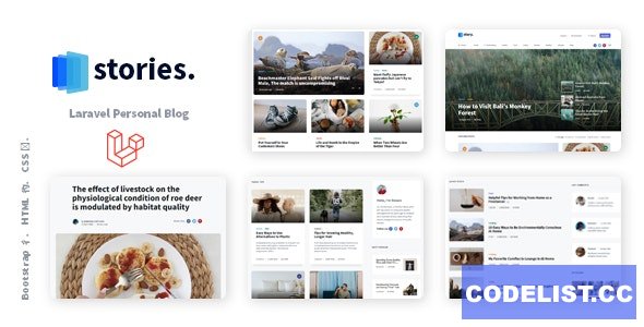 Stories v1.3 – Laravel Creative Multilingual Blog