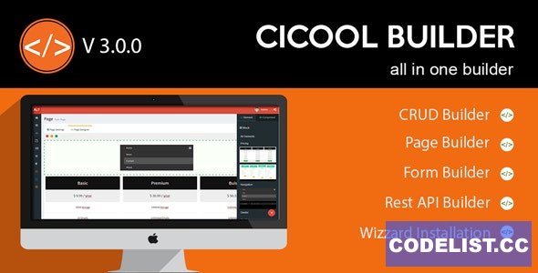Cicool v3.2.4 – Page, Form, Rest API and CRUD Generator
