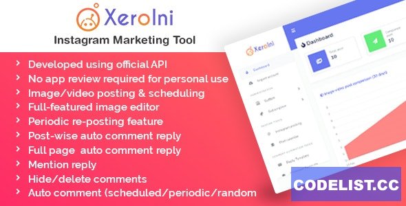 XeroIni v1.0 – Instagram Post Scheduler & Marketing Tool – nulled XeroIni v1.0 – Instagram Post Scheduler & Marketing Tool – nulled