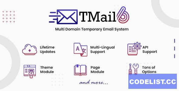 TMail v6.3 – Multi Domain Temporary Email System – nulled