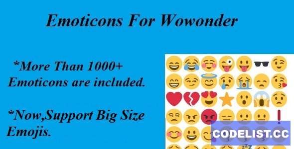 Emoticons For Wowonder – 15 April 2021