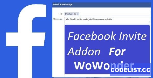 Facebook Invite Addon For WoWonder – 22 March 2021