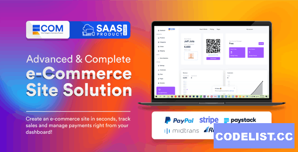Ecom v2.0.6 – Fast Multi Store Front Builder (SaaS) – nulled