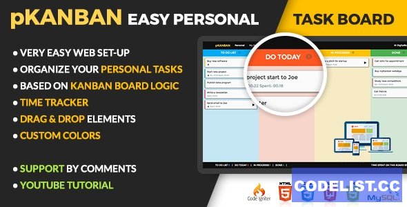 pKANBAN v1.9 – Personal Task Board