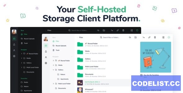 Vue File Manager v1.8.5 – Store, Share & Get Files Instantly – Private Cloud Build on Vue & Laravel